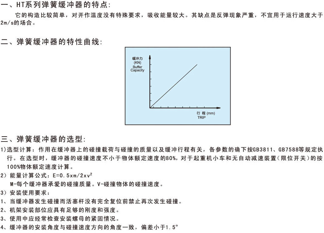 HT2型底座焊接式彈簧緩沖器